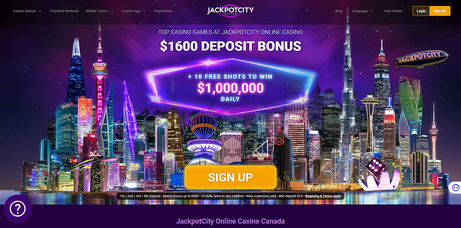 JackpotCity Casino: Flashy Attractive and Very Secure